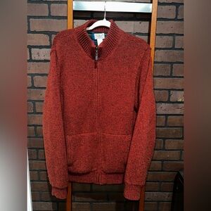 L.L. Bean Men's Rust Sweater 100%Wool
